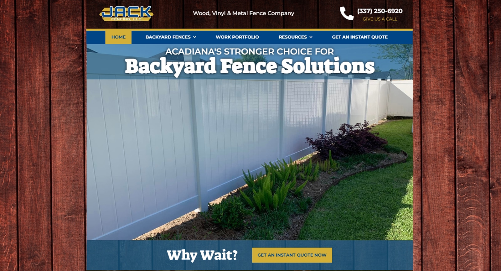 Jack Fencing Website After